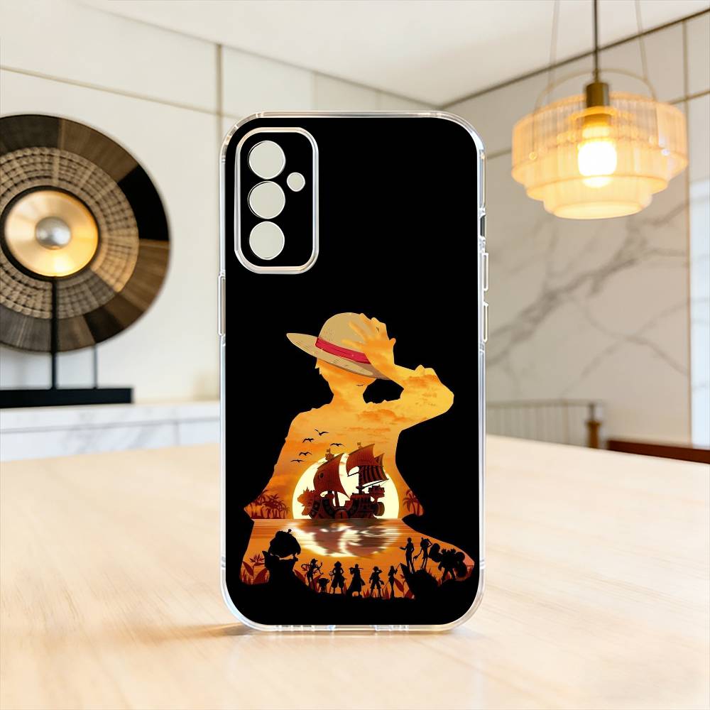 Luffy Straw Hat Calm Ocean Straw Hat Phone Case For SamsungA10,12,20,21S,30,31,40,50,51,52,70,71 Transparent Cover