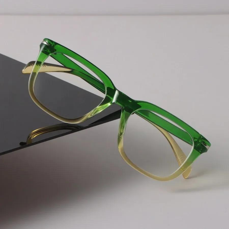 Minimalist Luxury Transparent Glasses Cool Square Frame Eyeglass Women Men Cool Clear Lens Frame Glasses