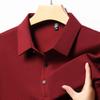 Original Quality Men'S Polo Shirt Simple Solid Color Long Sleeve Fashion Lapel T-Shirt Business Classic Casual Trend Menswear