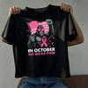 In October We Wear Pink Funny Bigfoot Breast Cancer Awareness Vintage T-Shirt Breast Cancer Awa