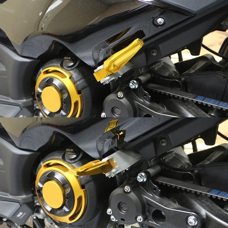 Compatible for NMAX155/125 XMAX300/250 Motorcycle Aluminium Alloy Accessories Rear Passenger Foot Peg Pedal Footrests 2x