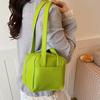 Candy Color Mini PU Single Shoulder Bag Squared Underarm Bag Casual Toast Crossbody Bag  Office