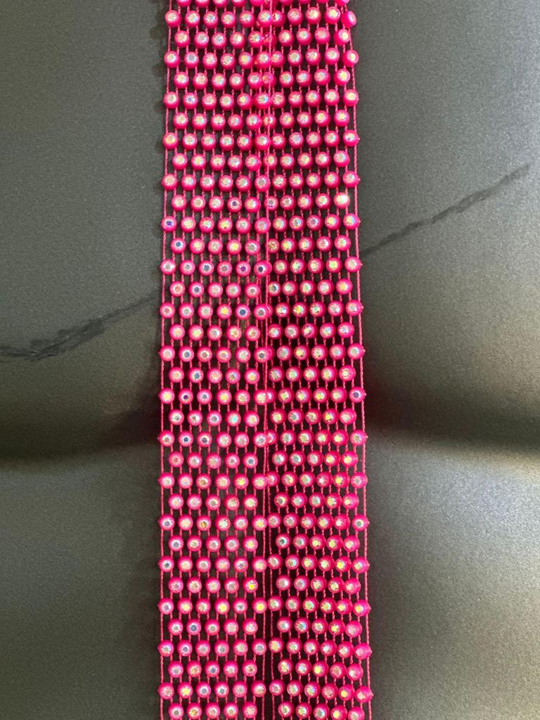 European & American Rhinestone Mesh Tie - Trendy Nightclub Accessory with Sequins, 130cm