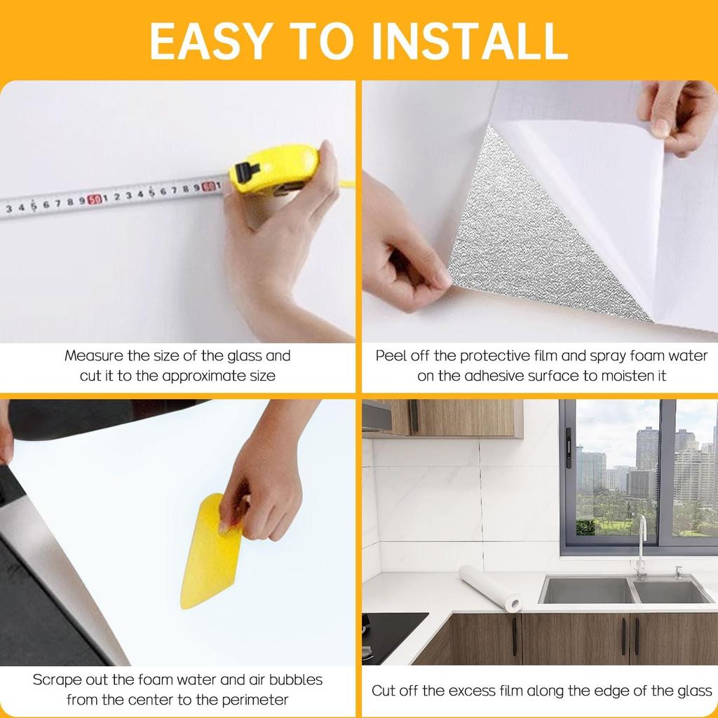 Marble Kitchen Oil-proof Film Stove Waterproof and Oil-proof Self-adhesive Wallpaper Countertop Cabinet Renovation Tile Sticker