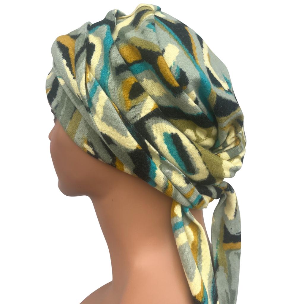 Turbante da Donna Benay Wek-524 Sciarpa Elegante da Legare Anche Dopo la Chemioterapia