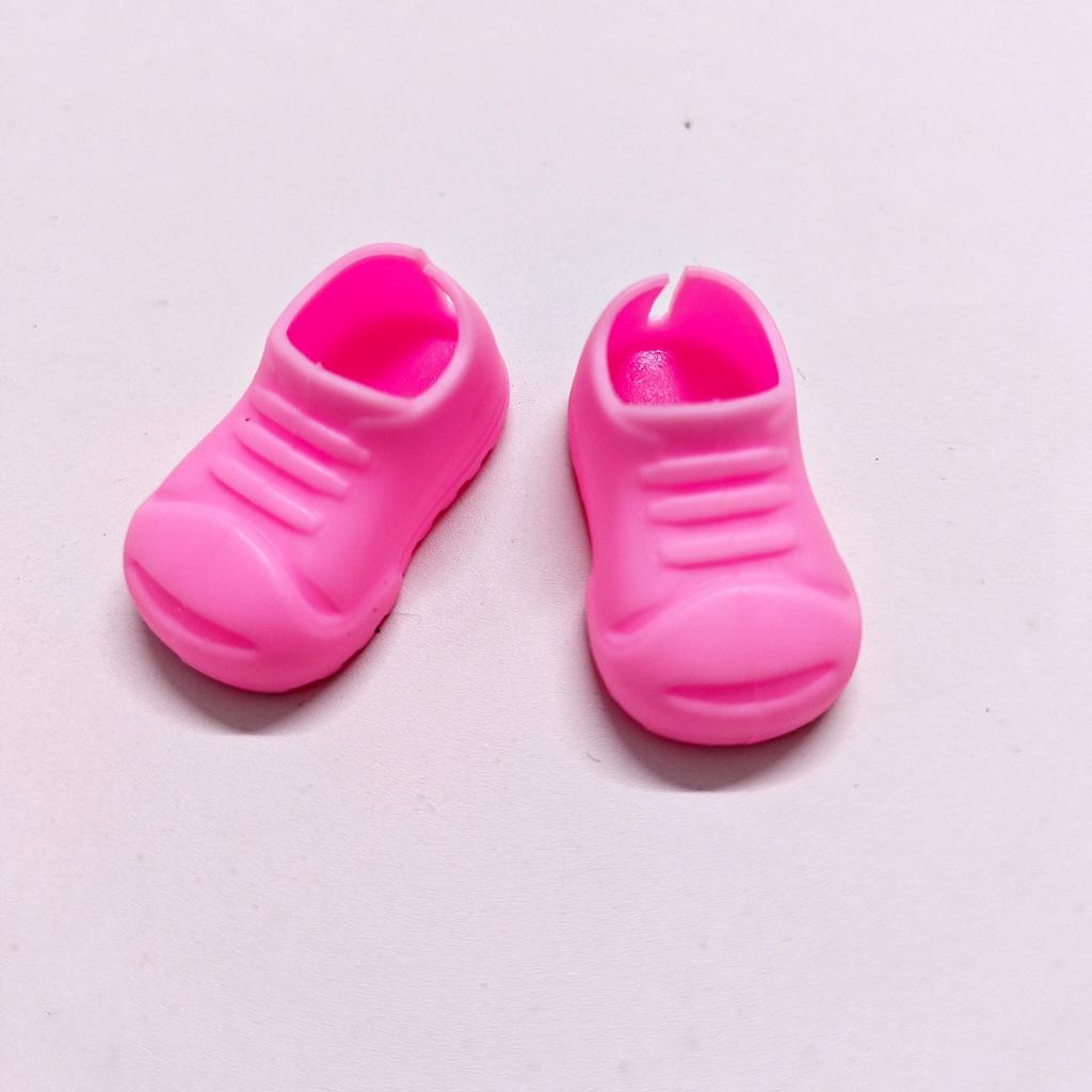Macaron Labubu Rain Boots 17CM - 1st, 2nd, 3rd Gen Shoes Sit Sit Party, Universal Pink & Yellow