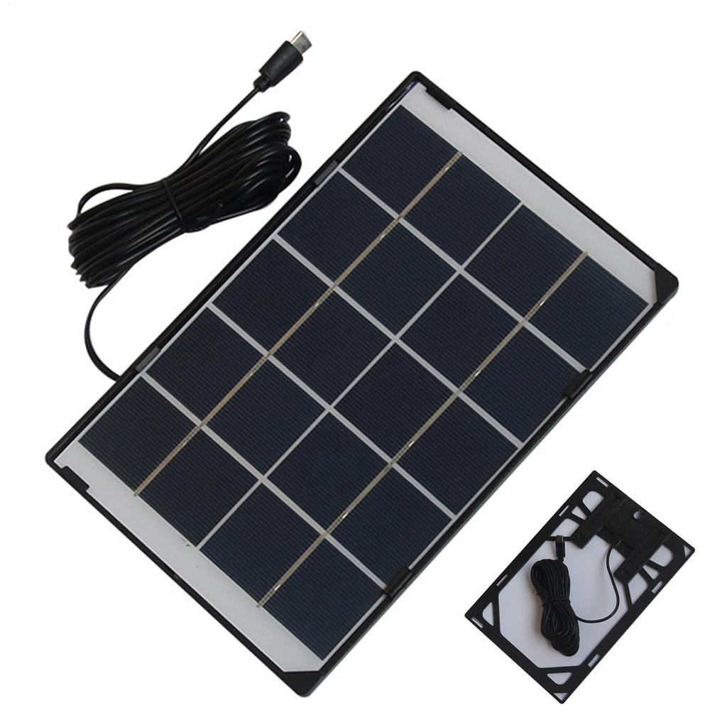 30W5V Portable Solar Panel with Adjustable Kickstand for Security Camera Phone Charging Power Bank Camping Emergency Outdoor