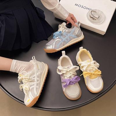 Platform Casual Shoes Women's Spring and Autumn New Mesh Breathable Women's Versatile Sports Women's Shoes
