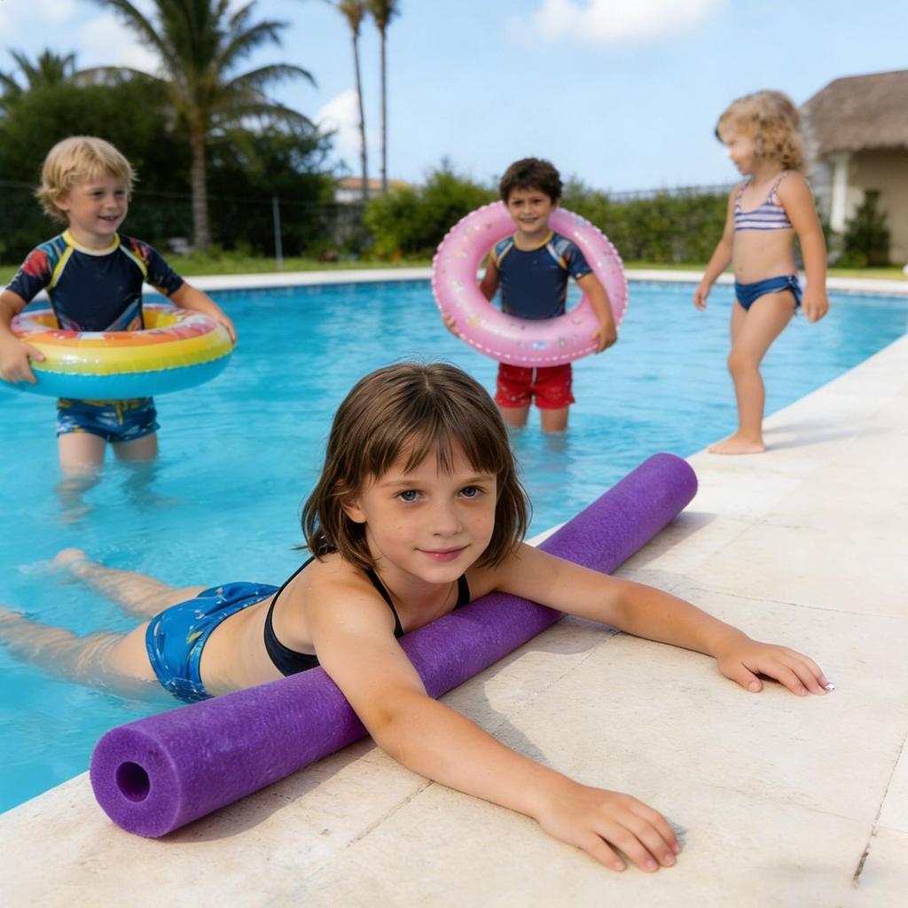 Pool Noodles Floating Hollow Large Colorful Pool Noodles Training Device for Aerobics Craft Projects Parties Water Sports