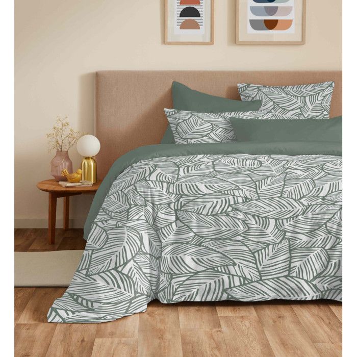 Complete Reversible Duvet Cover Set "Vanessa" 6 Pieces for 160 X 200 Bed Fira Rosemary