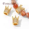 Loose Spacer Beads 18K Gold Plated 9mm Crown Beads For Jewelry Making DIY Bracelets Accessories,Separator For Beads