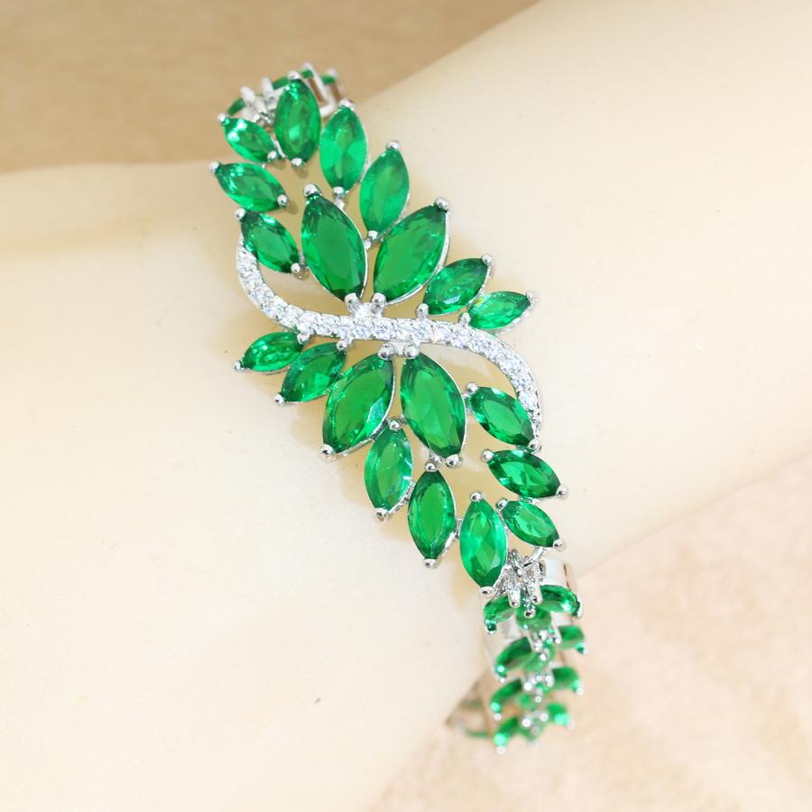 Luxuriöses Mehrfarbiger Stein Armband für Frauen Hochzeitsschmuck Geburtstagsgeschenk