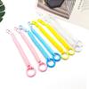 Coil Keychain Anti-lost Lobster Clasp Rope Key Hooks Bracelet Spring Keyring Spring Keychain