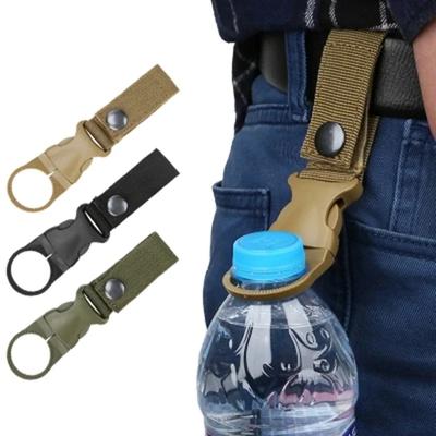 Outdoor-Wasserflaschen-Schnallenhaken aus Nylongewebe, Schnallenhaken, Kletterkarabiner, Gürtel, Rucksackaufhänger, Camp-Wasserflaschenhalter-Clip