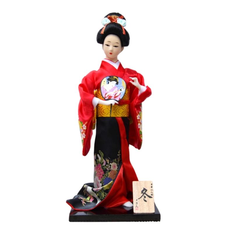 12Inch Japanese Kimono Toy Ornament for Restaurant and Home Decoration with Elegant Designing Optional