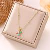 18K Gold Irregular Gemstone Necklace - Non-Fading Light Luxury Jewelry