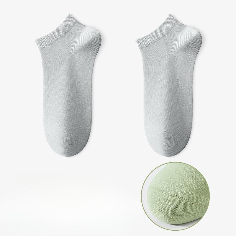 Female Spring and Summer Thin Pure Cotton Anti Bacterial Sweat Absorption Deodorant Short Tube Cotton Socks