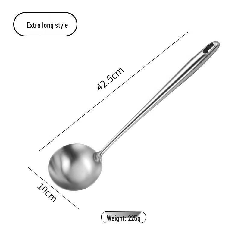 ZISIZ 316 Stainless Steel Long Slotted Spoon