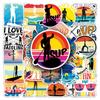 50 Standing Paddle Board Graffiti Stickers Personalized Creative Water Sports Decorative Laptop Stickers