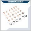 Fuel Injector/O-Ring Kit for Dodge 5.9L 12 Valve 4bt 6bt 5.9L Diesel Engines 1991.5-1998.5 / Fuel Injector Seal Ring Kit Durable/Rubber / 1 Set/Black