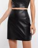 Slim Fit Skirt Sexy Unique Black Women Mini Genuine Lambskin Designer Leather