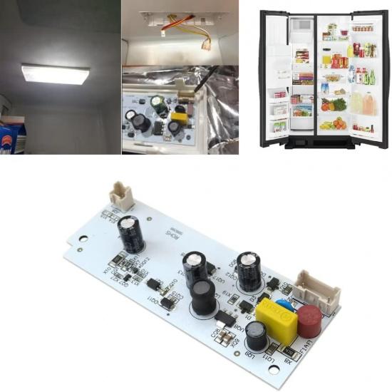 1x W10515058 LED Driver& 2x W10515057 Led Lights Board Replacement for Maytag MSB27C2XAM00 Refrigerator