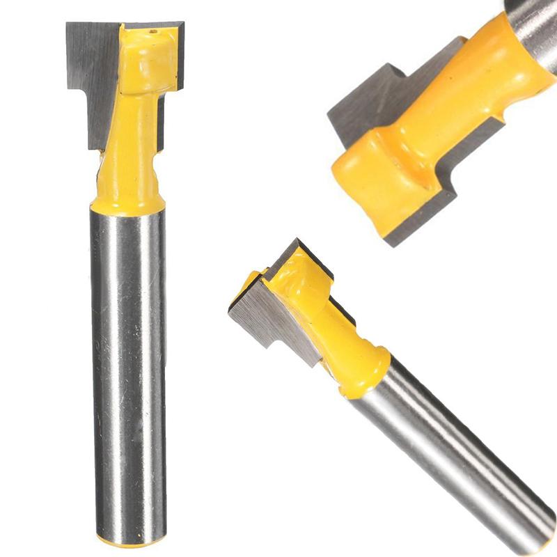

1/4 Shank T-Slot Router Bit Woodworking Engraving Milling Cutter DIY Tool