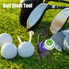Golf Divot Repair Tool Portable Alloy Golf Repair Divot Tool Groove Cleaner Aid On-Course Club Bag Accessories For Men Boys
