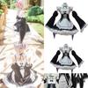 Exquisite Rezero Kara Hajimeru Lsekai Seikatsu Twins Ram/rem Maid Dress Cosplay Costume With Perfect Stitches