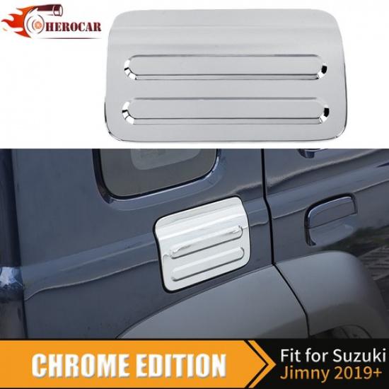 Chrome Fuel Tank Cap Cover Door Gas Trim for Suzuki Jimny 5Dr -25 Exterior