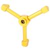 3 in 1 Aluminum Alloy Gas Lantern Splitter Outdoor Camping Stove Gas Cylinder Adapter (Gold)