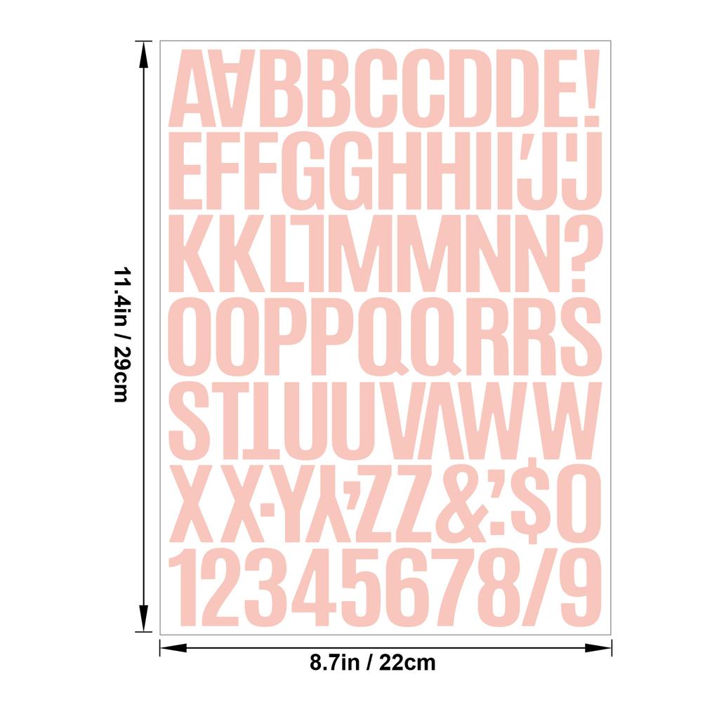 1.5 Inch Vinyl Letter Stickers Self Adhesive for Scrapbooking Card Making Party Decor Craft Supplies