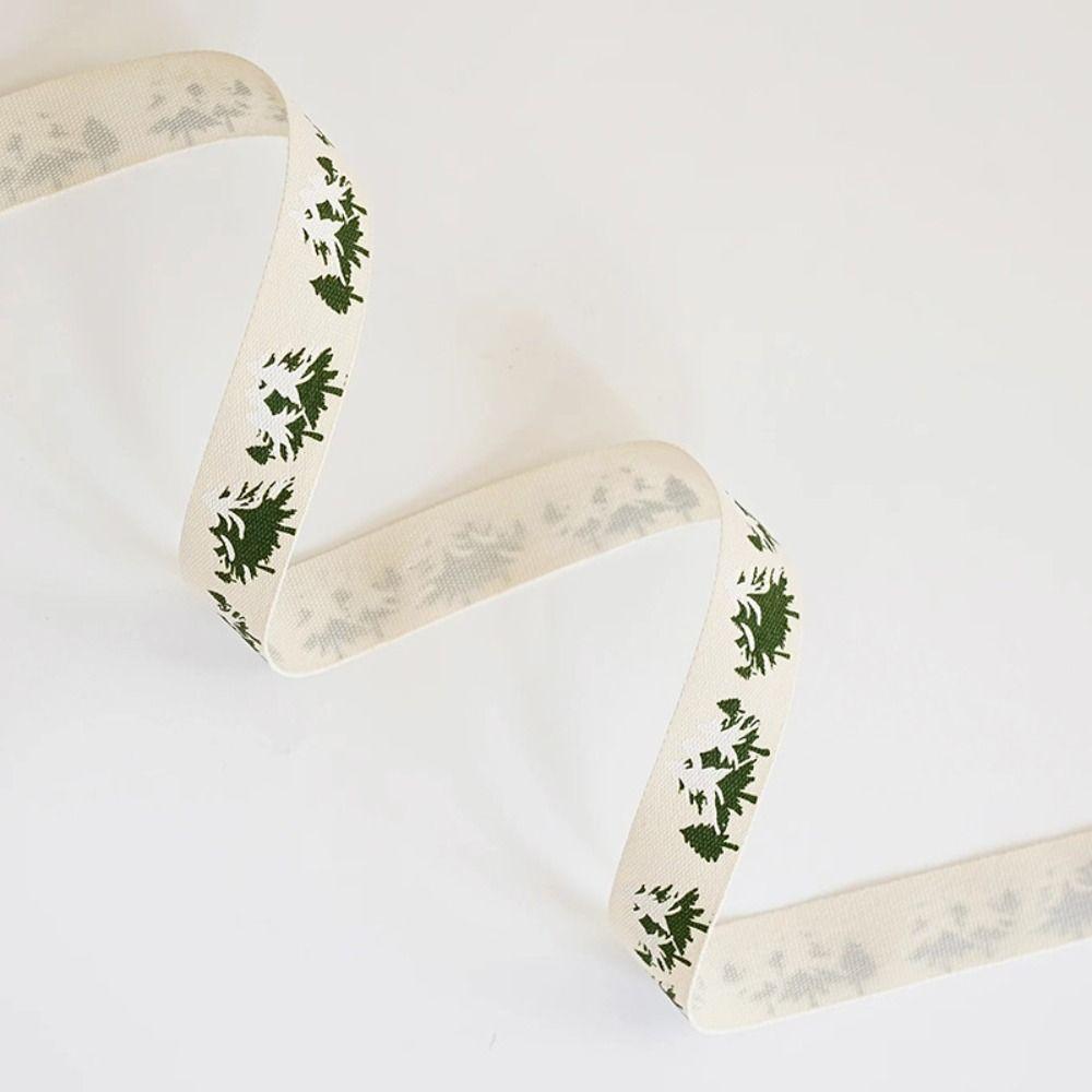 Elk Christmas Ribbon Letter Party Webbing Material Fashion Christmas Tree Decor  Cake Box Decor