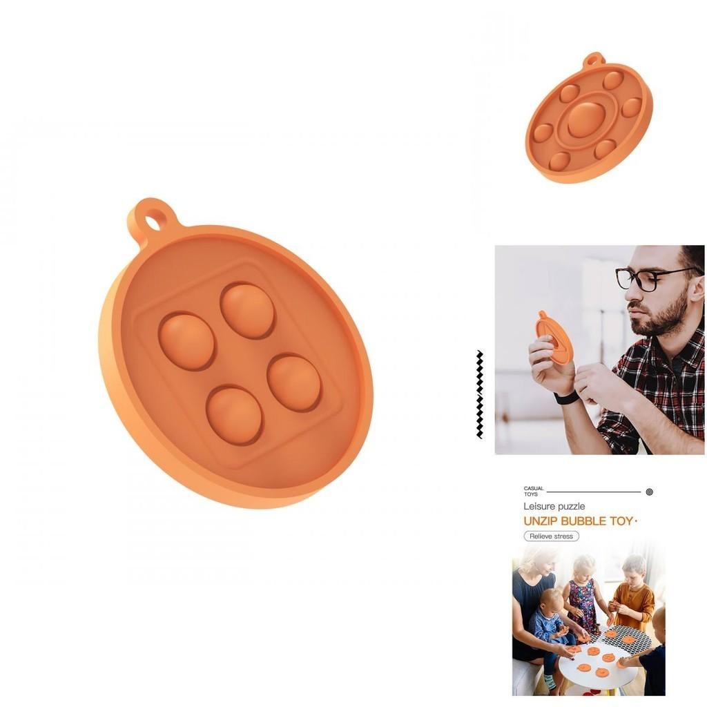 Delightful Squid Game Pop It Simple Dimple Push Bubble Keychain Pendant Fidget Toy For All Ages