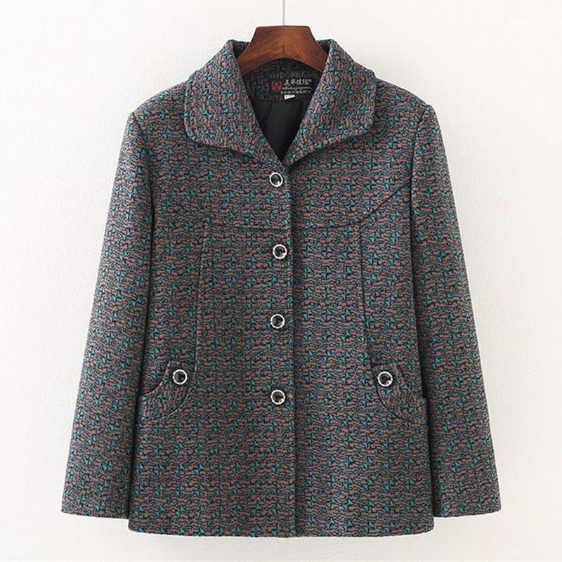 Manteau d'hiver de grand-mère Ajouter du velours Épais Âge moyen Femmes âgées Veste polaire Chaud Décontracté Hauts Mère Automne Doublure fine Vêtements d'extérieur
