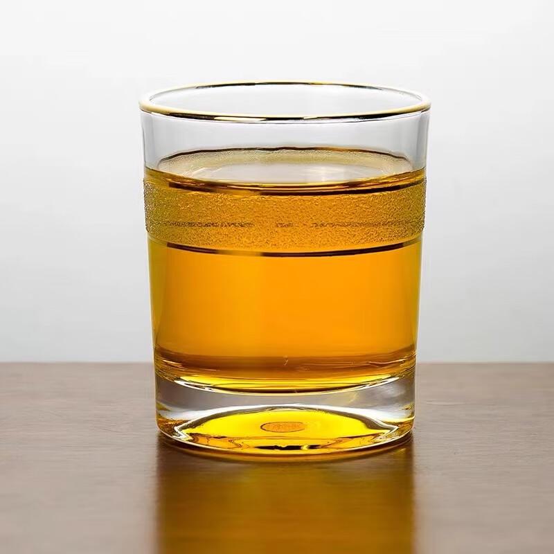 Taishun Goldrand-Glastumbler - 4er-Set