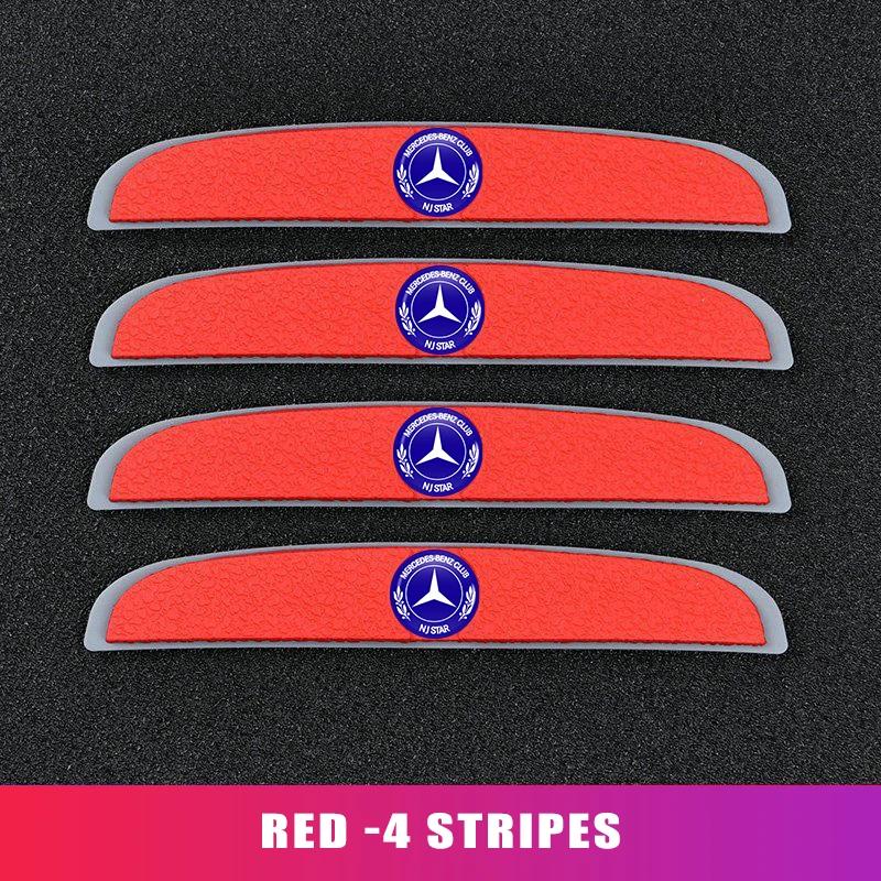 4pcs Car Anti Collision Strips Body Door Protector Stickers For Mercedes Benz W211 W124 W176 W177 C180 C200 C260 C300 GLC CLE