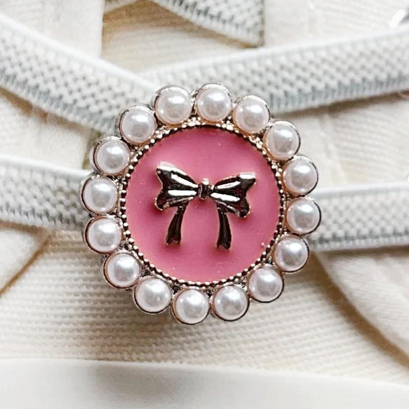 1Pcs Pink Shoelace Charm Buckle for Girls DIY Fashion Sneaker Accessories Shoe Laces Charms Decorations