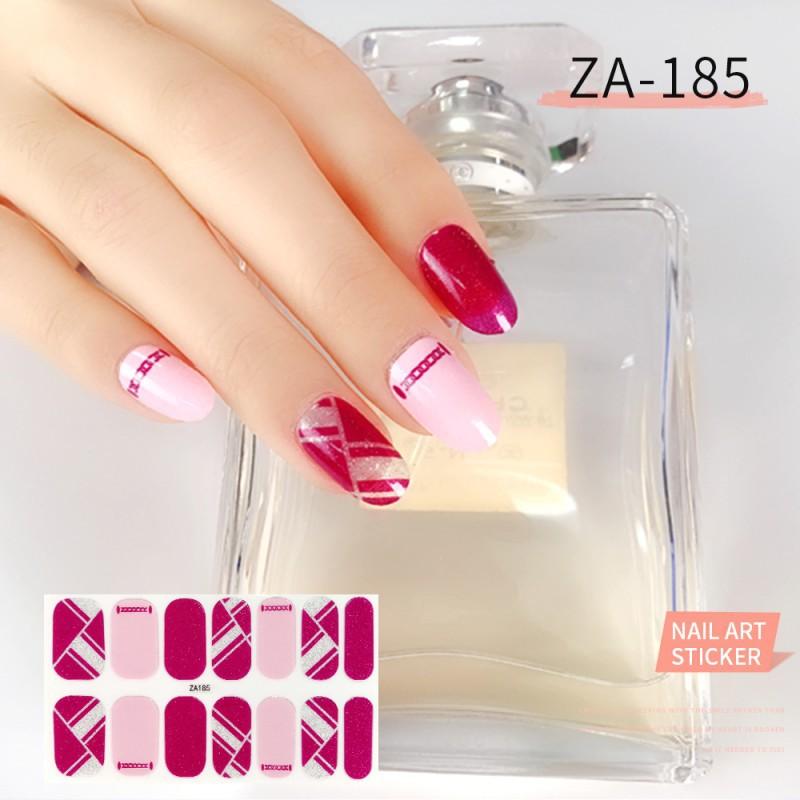 ZA Nail Sticker Full Nail Patch Nail Varnish Film Hand Nail Sticker Nail Tool Long-lasting Waterproof
