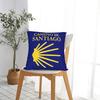 Camino De Santiago Square Pillow Case Shells The Way Movie Cushion Cover Zippered Decor Pillowcase For Car 40*40Cm