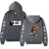 Unisex Attack on Titan Hoodie, Levi Ackerman & Eren Yeager Front Back Print Pullover, Long Sleeve Anime Graphic Hooded Sweatshirt Streetwear