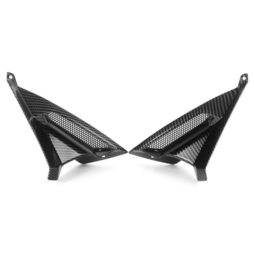 2x Carbon Fiber Look Grille Protector Cover For Yamaha TMAX560 T-MAX560 2022-23