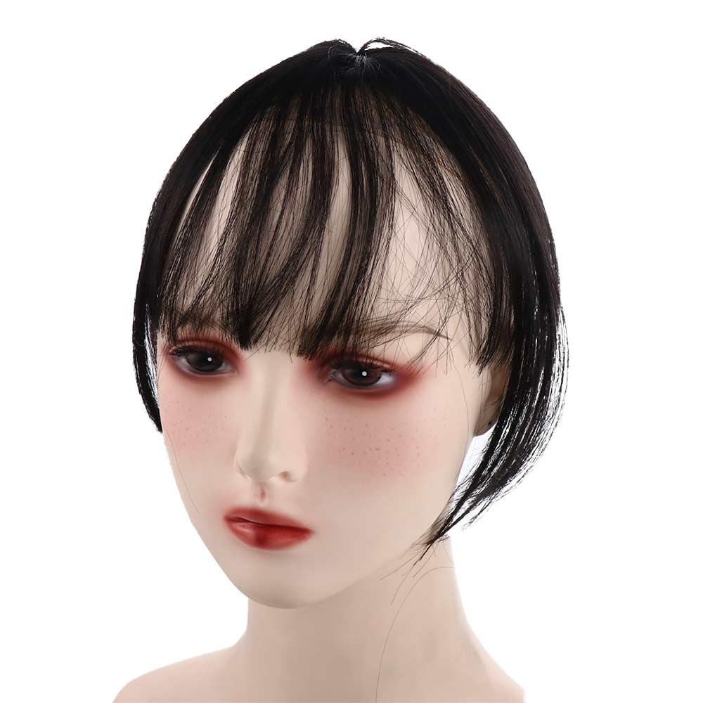 Synthetic Hair Neat Headwear Topper 3D Women Fake Hair Bangs Wig Fringe Front Wigs Air Bangs