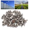 TOPINCN 50 Sets Greenhouse Screw Nut Kit, 304 Stainless Steel M6 Nut Kit, Quick Installation, Improved P formance for Greenhouse Assembly