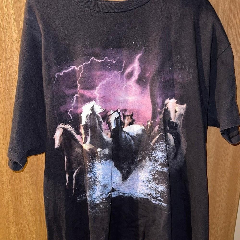 

Retro 1994 Horse Thunder 90s Styles Graphic Tee Unisex Short Sleeve Shirt S5XL Unisex T-Shirt XXL