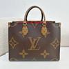 [Tweedehands] Onthego MM 'Bruin Giant Monogram/Bruin Monogram Reverse Canvas' - Uitstekend #1PUIL9B