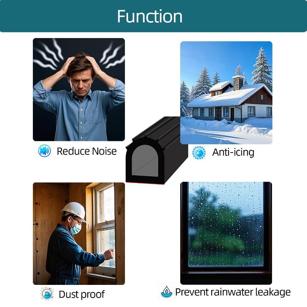 D Shape Car Weather Stripping 1m Boat Seal High Quality Car Seal  Home Improvement