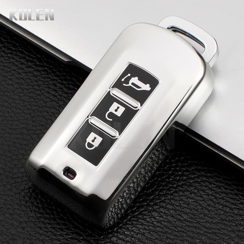 

Soft Tpu Car Remote Key Case Cover Fob For For Mitsubishi L200 Asx Outlander Eclipse Cross Pajero Sport Lancer Protector Shell