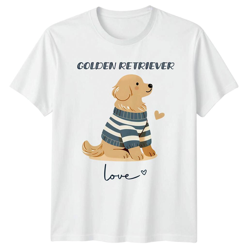 Golden Retriever Love TShirt Cute Dog Breed Graphic Tee