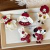 Cute Woolen Rabbit Puppy Brooch - Trendy Winter Accessory for Women